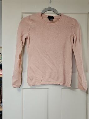 Lord & Taylor Light Blush Crewneck Sweater